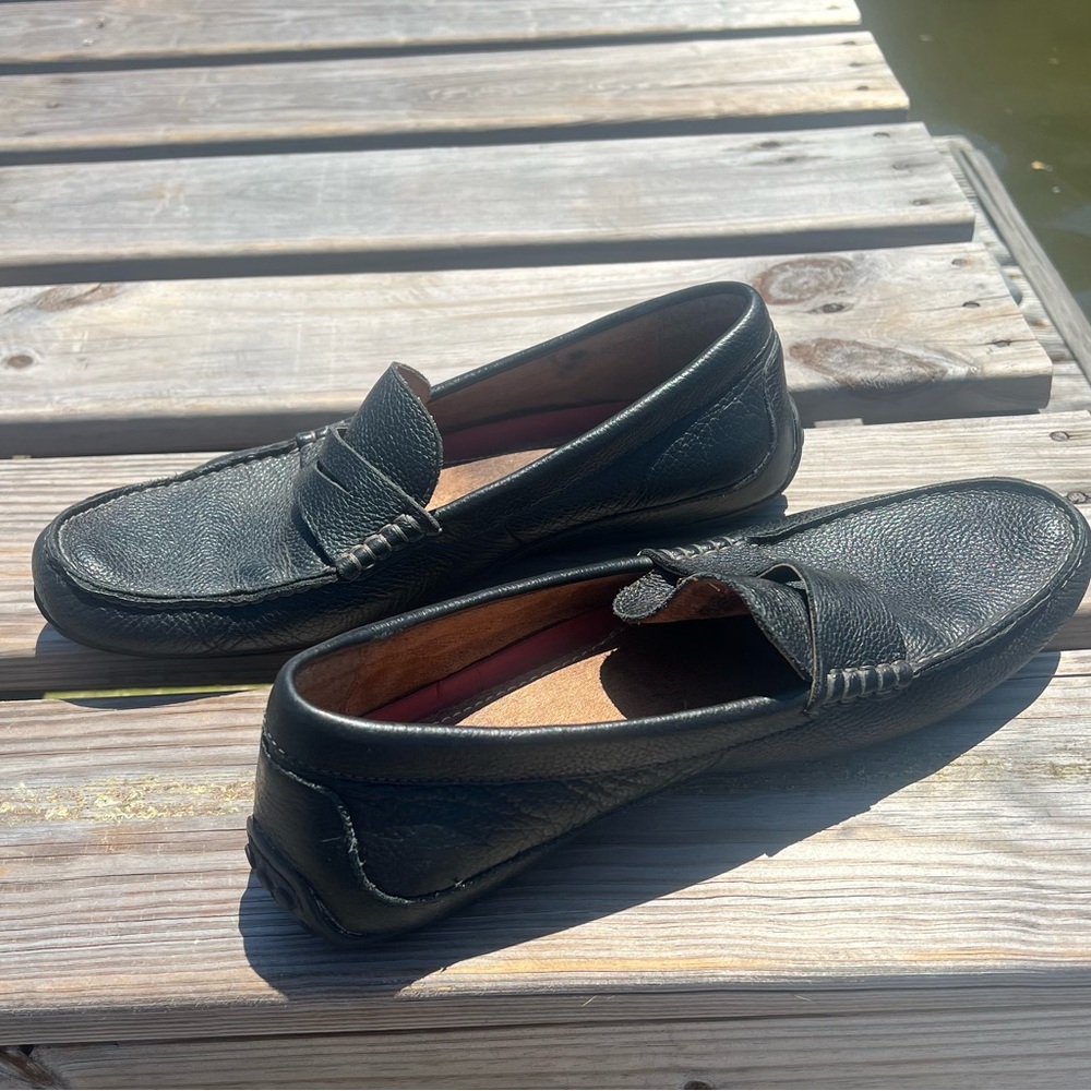 ▪️ Florsheim Men’s  Throttle Penny Loafers Driving Mocs •Black •SIZE 13M